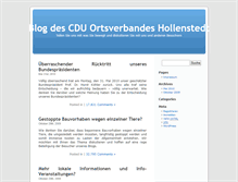 Tablet Screenshot of cdu-hollenstedt-blog.de
